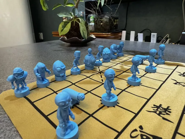 中国创意象棋【3D打印】植物大战僵尸~中国象棋 