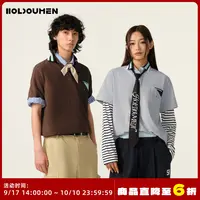 Holdoumen25夏季日常系列毛织领解构口袋POLO衫