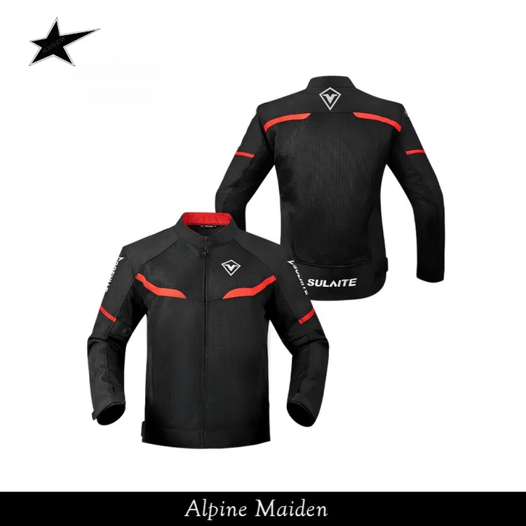 A星Alpine Maiden摩托车骑行服双层透气赛车服吸震防摔防摔摩旅服