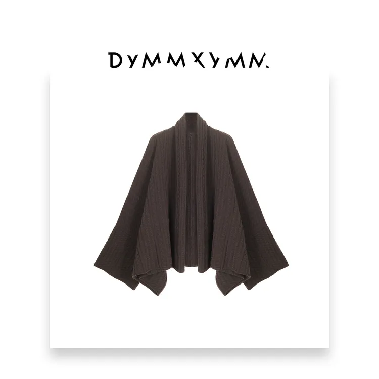 【DYMMXYMM】-《东方》-.浮雕绞花羊绒开衫--5FW9835