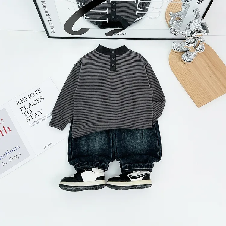 儿童打底衫男童T恤冬款2025新款秋冬装 HZ25992 悠悠童话童装