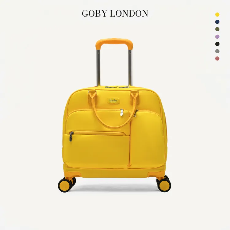 英国GOBYLONDON果比16寸行李箱女款新款多功能防水登机旅行拉杆箱