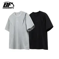 BINFU国潮2025春夏新款男女同款简约高级设计感凉感面料短袖T恤