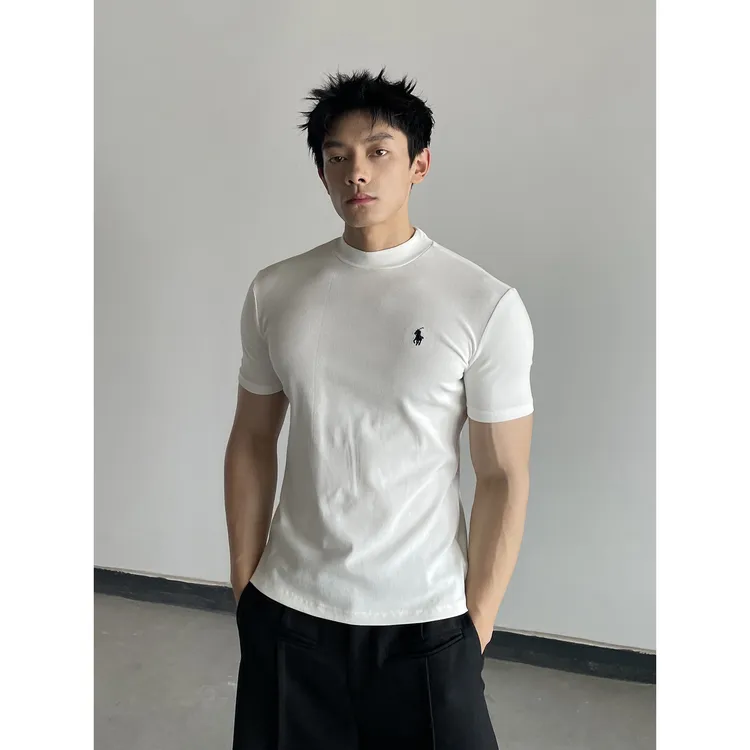 DAY NY美式小战马老钱风短袖t恤新贵高级感vintage上衣男休闲tee