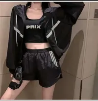 静姐秋季新款宽松休闲舒适百搭高腰休闲裤韩版短裤25233