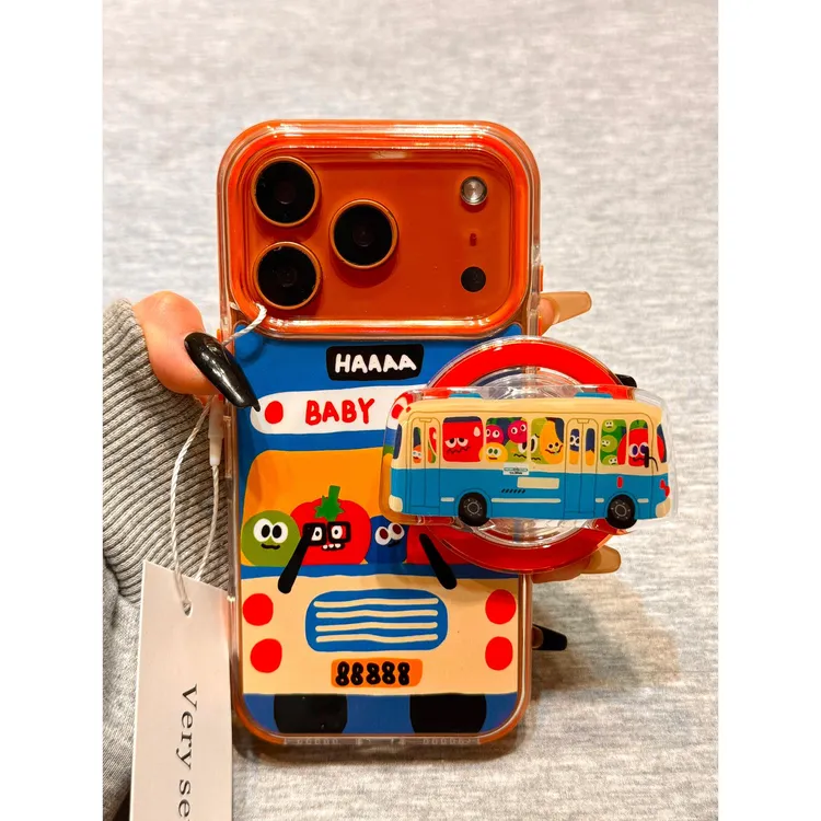 创意可爱水果卡车磁吸支架适用苹果17promax手机壳iphone16新款15