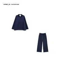 ARNE JA｜“秩序美学”宅美人柔塑内观波点质感衬衫长裤套装D3S1019S