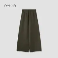 [叶可可]PAMIR秋冬款女士羊绒保暖纯色高腰拉绒休闲裤 LR229
