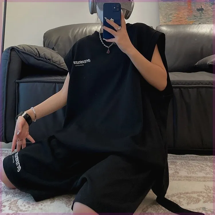 多款式大码时尚男百搭韩版夏季必备男大学生套装美式休闲运动套装