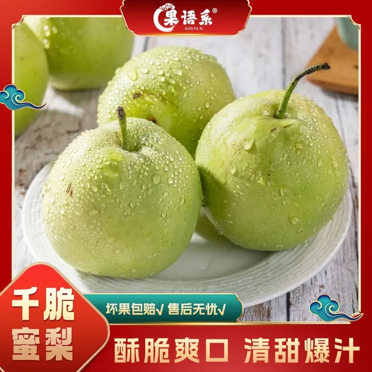 【果语系】山东千脆蜜梨4.5-5斤（4-9枚）