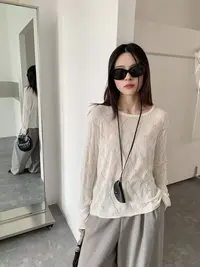  〖蕙子严选〗ZH 1553新款百搭气质毛衣上衣