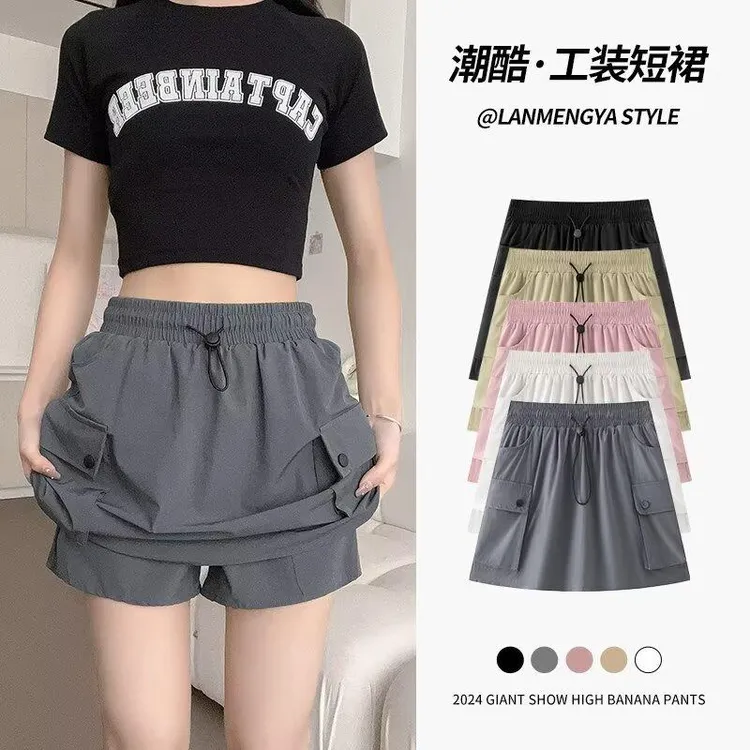 弹力牛仔裤高腰显瘦黑色裤子紧身短裤直筒阔腿热裤女夏季2025新款