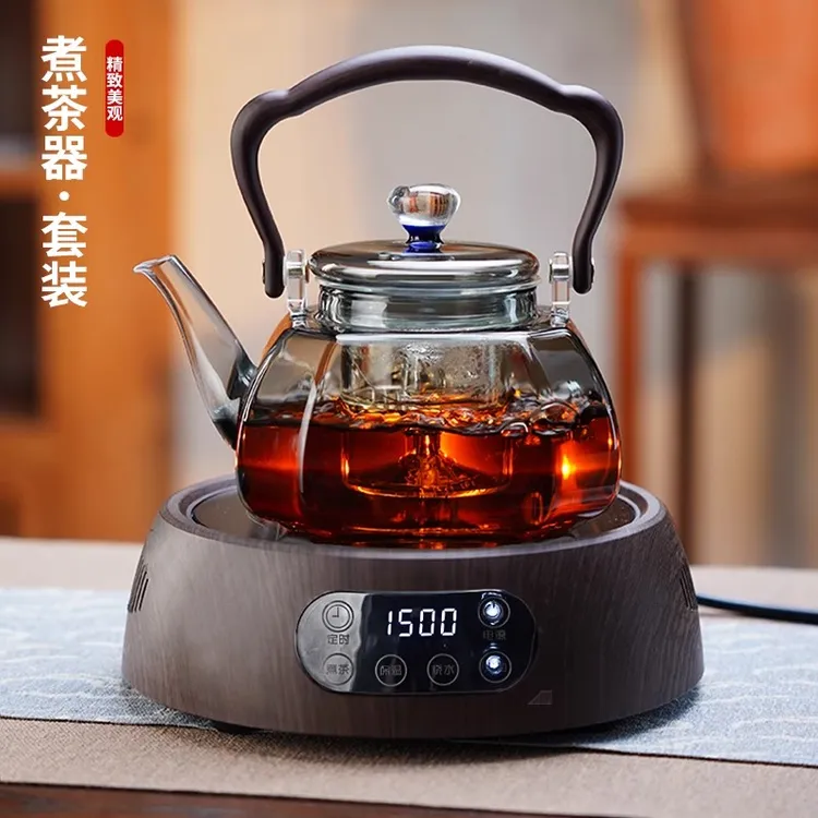 茶壶泡茶煮茶器套装电陶炉煮茶壶玻璃烧水壶家用煮茶炉煮茶壶套装