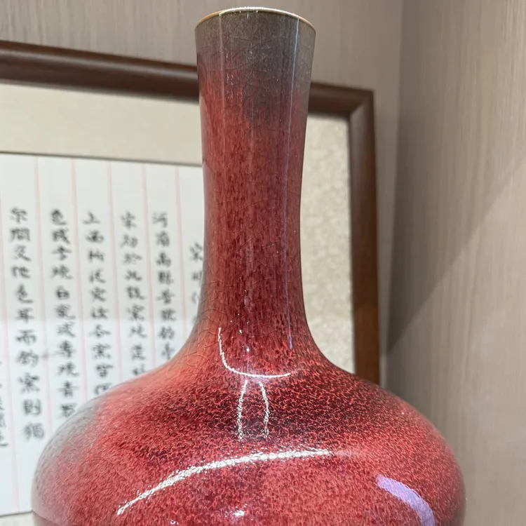 钧瓷纯手工制作《直口瓶》