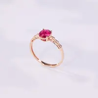 玉峰珠宝丨安娜【清德】碧玺戒指*18K镶嵌*U6122多样性发