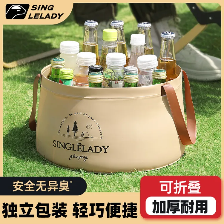 一次性折叠水盆手提式便携户外露营旅行洗菜洗衣洗漱多用桶家用桶