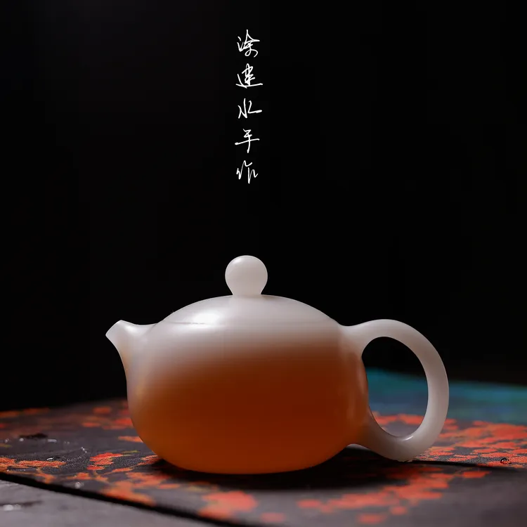 陶然甄选/涂建水/高档大号西施壶/素烧紫砂壶/180ml