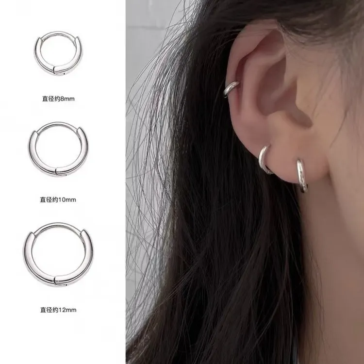 铜合金亚克力耳饰 线耳扣耳坠耳饰简约耳圈现货批发耳扣耳圈耳环