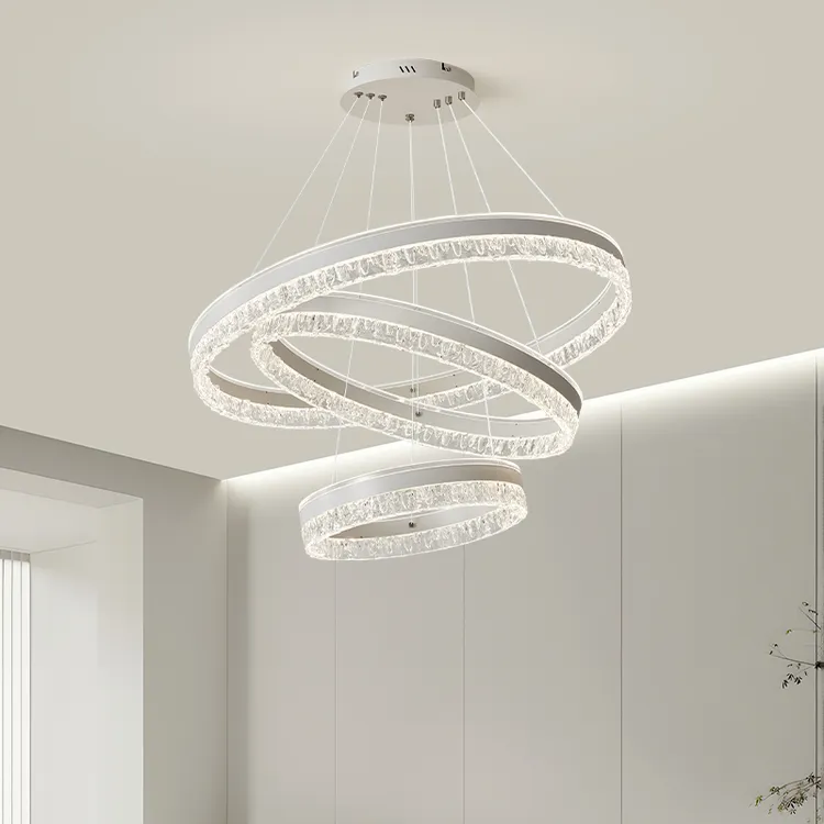 奶油风创意客厅灯吊灯简约现代大气卧室餐厅三室两厅全屋灯具套餐