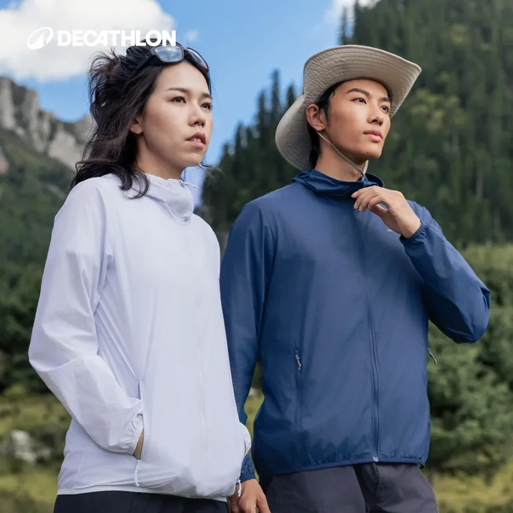 迪卡侬H100防晒衣防紫外线皮肤衣男原纱防晒轻薄夏日流光风351917