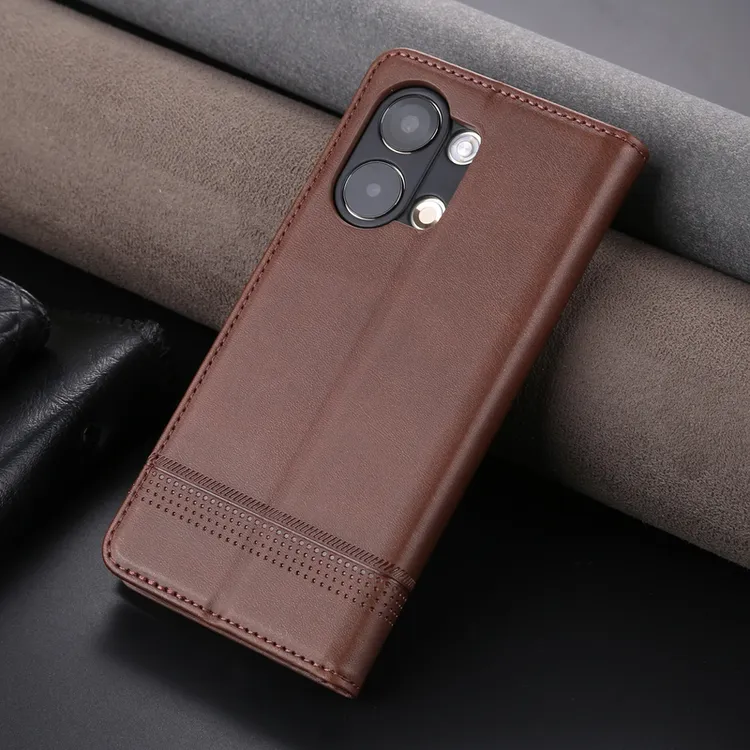 【高档牛纹+磁吸翻盖皮套】适用OPPOReno9手机壳男女商务全包防摔