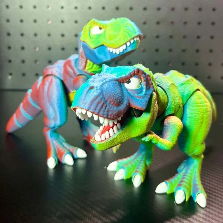 可张嘴全身可动关节3D打印大号霸王龙真恐龙玩具亲子互动生日礼物