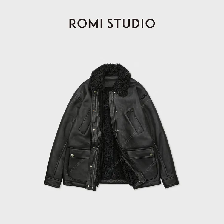 ROMI STUDIO冰岛进口绵羊皮柔韧细腻三防工装皮毛一体 RWCWW87037