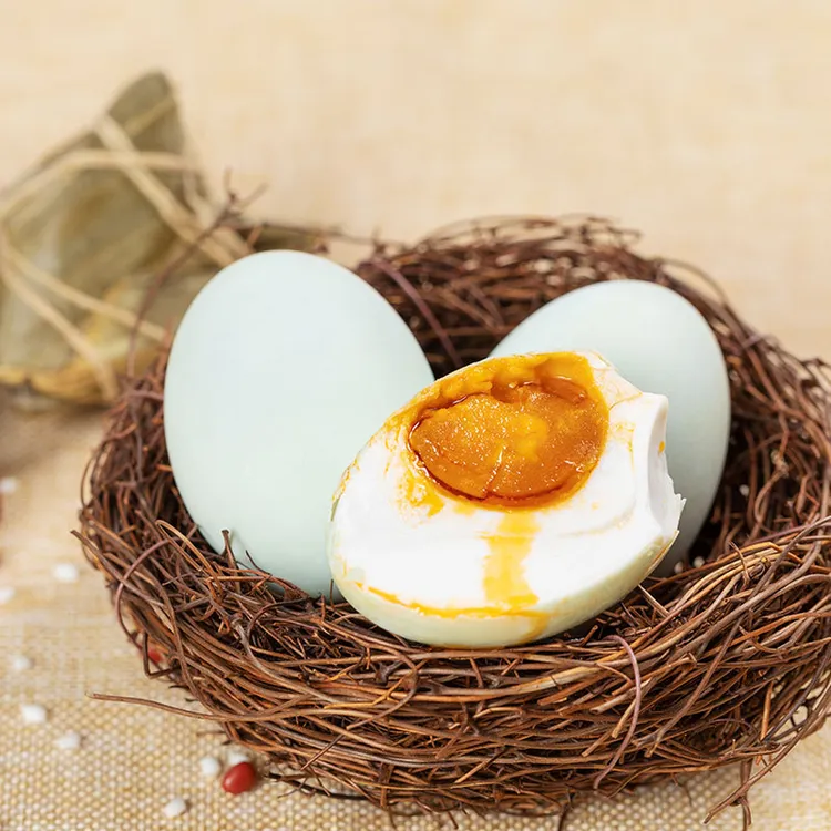 鄱阳湖特产熟咸鸭蛋蛋黄油砂绿色食品不齁咸独立真空包装特大