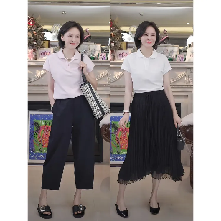 我是摩羯 圆梦领2.0 60支100珠地棉休闲夏Polo上衣T恤