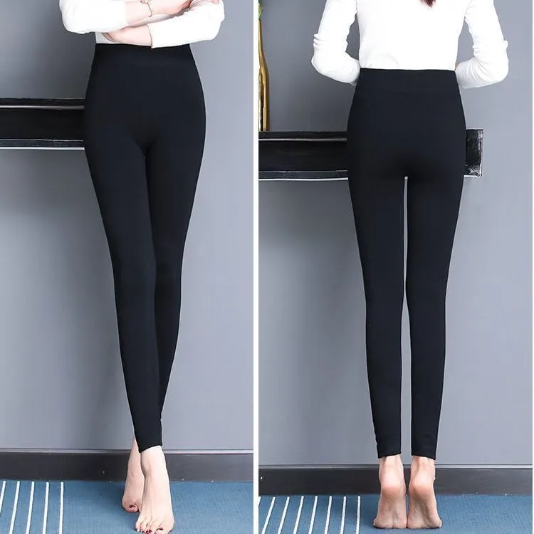 中老年妈妈打底裤外穿莫代尔棉高腰超大弹力春秋款中厚打底裤高弹