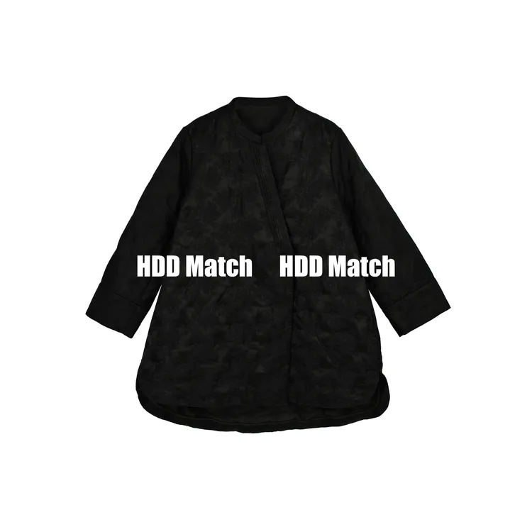 HDD- "国风定制" 90白鸭绒 女款定制国风暗花重工羽绒服 Y1126