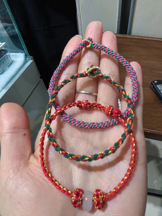 非金属锦纶手链 纯手工编织手绳