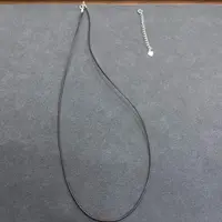 链子925银布 1565-咖色55cm银皮绳➕延长链