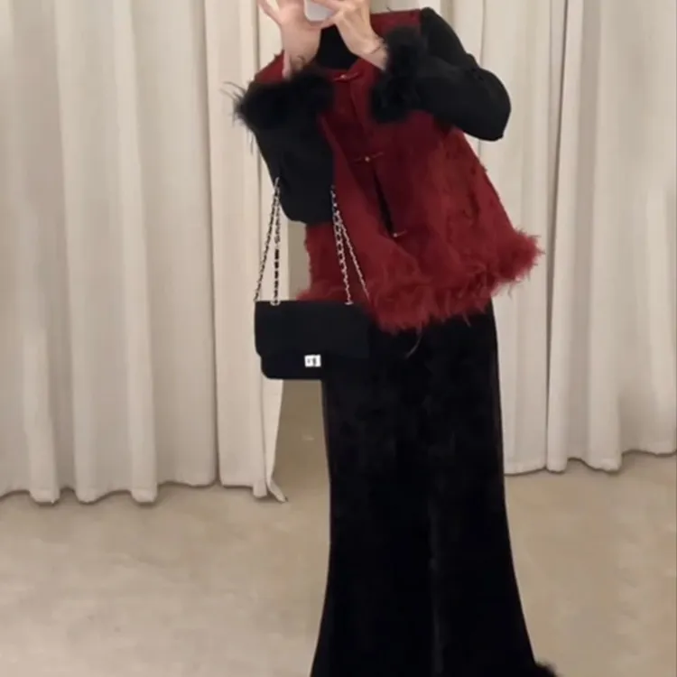 秋冬新款时尚气质复古轻奢女装