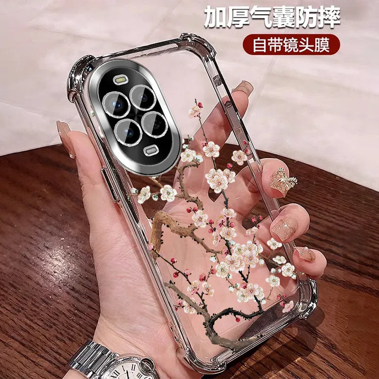 带镜头膜适用华为nova13pro手机壳四角防摔NOVA13硅胶全包 中国风