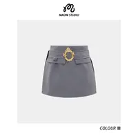 毛妮LADIESFIRST【雅韵天成】配腰带半身裙女高级感短裤裙子L2316