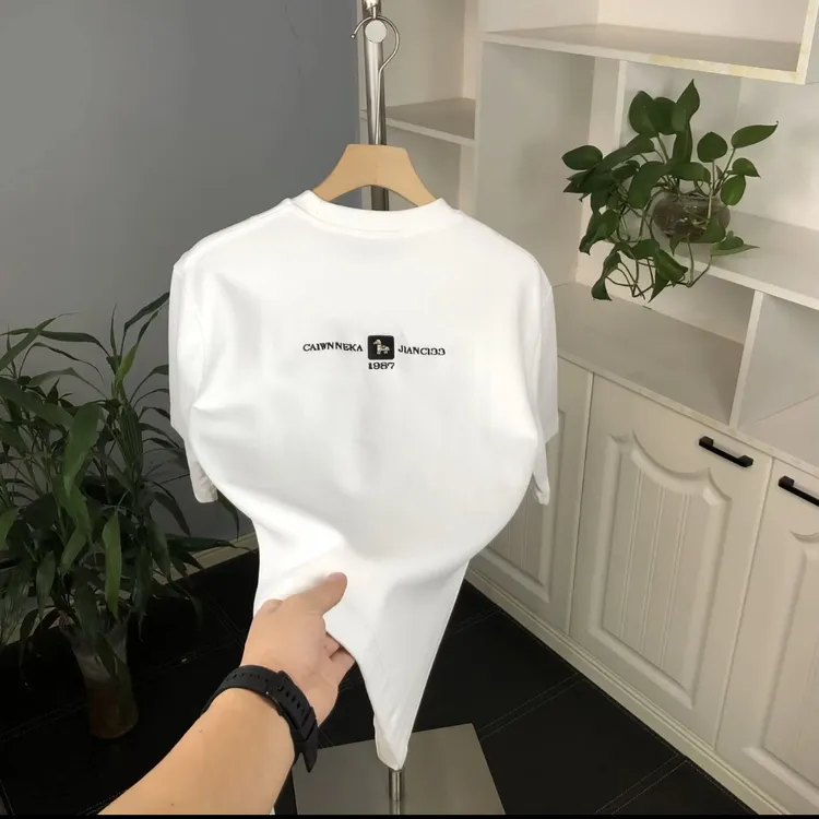 新款潮牌纯棉短袖T恤男士国潮印花圆领休闲百搭半袖上衣潮流痞帅