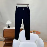 CHENRUI 歆姐2025新款显瘦高弹褶皱乳胶鹅绒加厚蜜桃打底裤3037