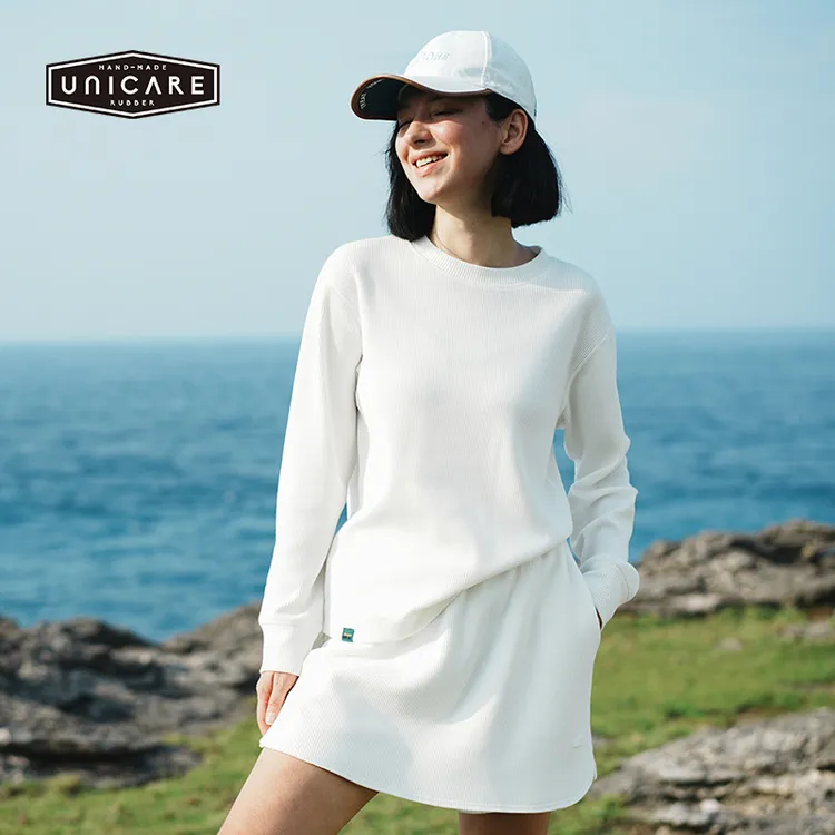 UNICARE【李晨nic专属】华夫格针织长袖T恤