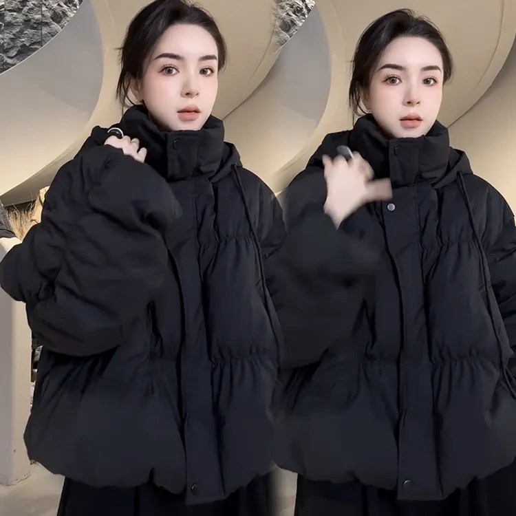 2025秋季新款时尚显瘦气质网红高档洋气女高级百搭宽松大码棉服潮