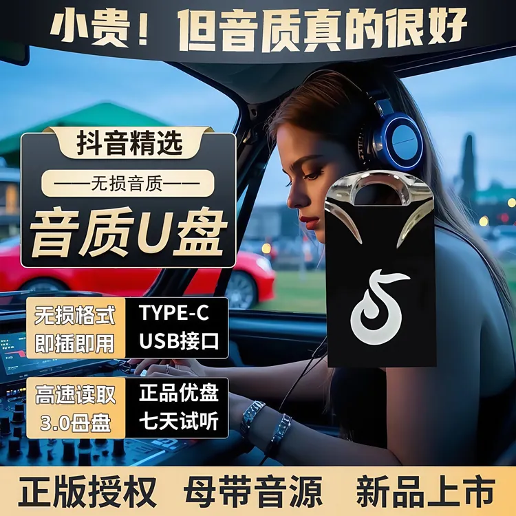 【2025升级款】歌单音质全新升级 正版授权车载音乐U盘母带音源灌录