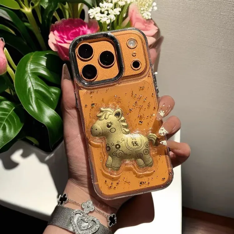 马上有钱适用苹果17/16华为oppo小米vivo荣耀一加滴胶手机防摔壳