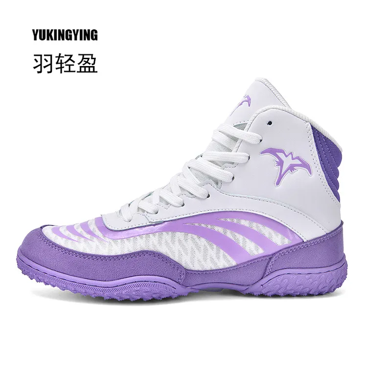 YUKINGYING/羽轻盈专业拳击散打格斗泰拳自由搏击摔跤摔跤鞋运动