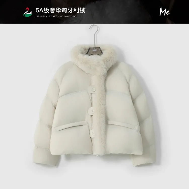 ME【匈牙利狐狸毛轻气球95鹅绒服】白鹅绒狐狸毛领羽绒服MESA5118