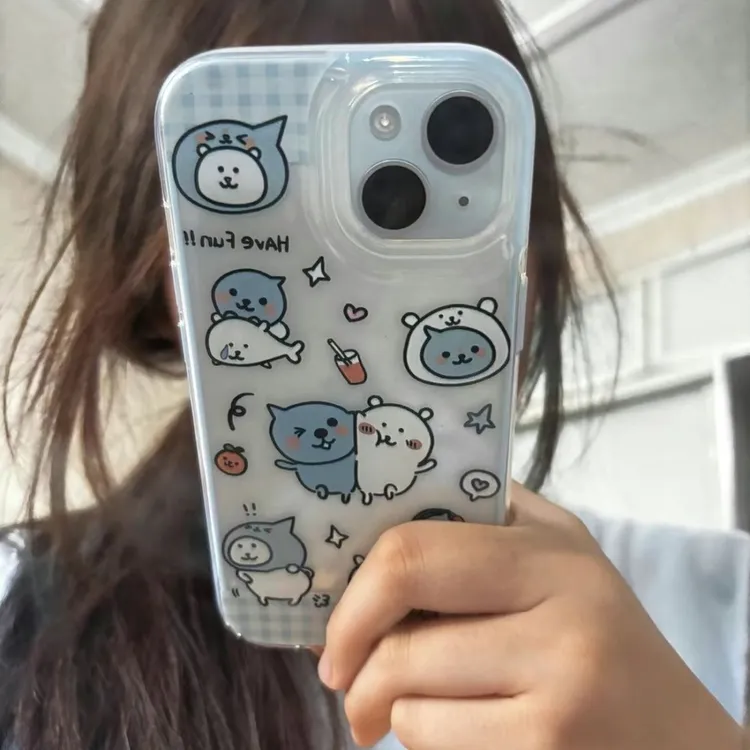 自嘲熊酷儿适用iPhone17Promax/16/15/14/13手机壳新款卡通防摔