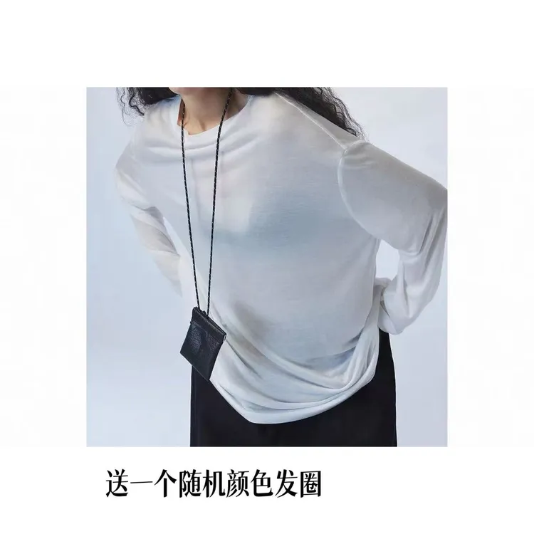 FNPN纯享版莱赛尔天丝垂感显瘦纯欲风净版夏季宽松罩衫