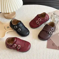 女童皮鞋2025秋季女童鞋子韩版公主鞋复古英伦风单鞋乐福鞋男童22