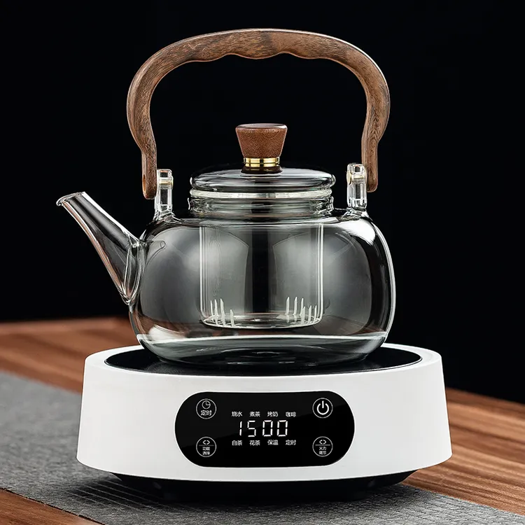 茶艺茗1500W15档火力可调电陶炉家用煮茶蒸茶烧水围炉煮茶会友