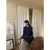 宇苗huym   韩式极简串珠腰绳设计感显瘦长t宽松   SY0143