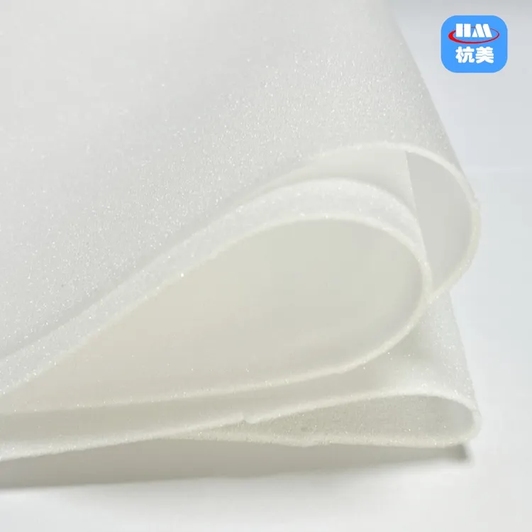 HM/杭美海绵1.5mm/2mm/厚白色30D高密度复合卷材超薄吸水吸油内衬